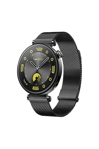 Novstrap Huawei Watch Gt4 41mm Gt5 41mm İle Uyumlu Kordon 18mm Çift Mıknatıslı Lansman Metal Hasır Çelik Kayış