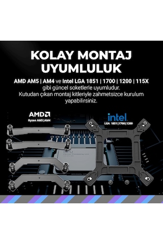 Cooler Master Masterliquid 360L Core ARGB Beyaz Sıvı Soğutma