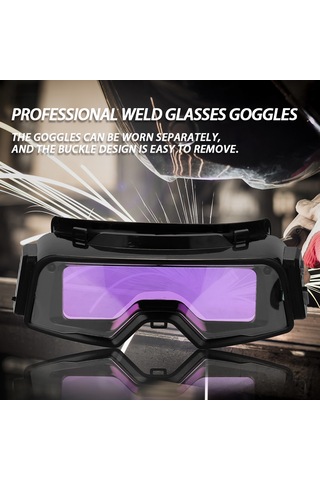 Aubyhe Profesyonel Otomatik Dönüşümlü Kaynak Gözlüğü, Tam Yüz Korumalı, Akıllı Gölgeleme, Akü Dahil, Arc Kaynakçılara Özel
