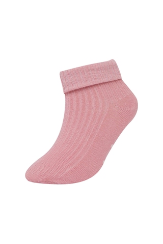 DeFacto Kız Bebek Dikişsiz 4'lü Pamuklu Uzun Çorap C9092A5NSKR1 Çok Renkli