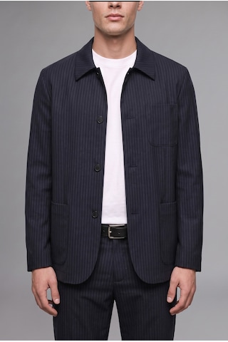 Defacto Regular Fit Polo Yaka Pamuk Astarlı Blazer Ceket G7970ax25wnnv86 Lacivert-nv86