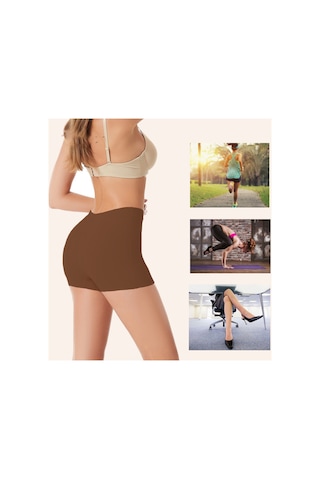 Mistirik Carigna Model Toparlayıcı Ve Sıkılaştırıcı Lazer Kesim Iz Yapmaz Toparlayıcı Boxer Kahve Renk