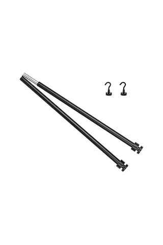 Gajeena Alüminyum Çelik Manyetik Çubuk, Çadır Masası Aksesuarı, Katlanabilir Taşınabilir, Bardak/ Kase Asma, Su Drenajı İçin Dış Mekan Kullanıma Uygun Siyah