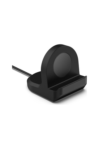 Samsung Galaxy Uyumlu Watch6 / Watch6 Classic / Watch5 / Watch5 Pro İçin Junsunmay Silikon Şarj Standı Kaymaz Taban Siyah