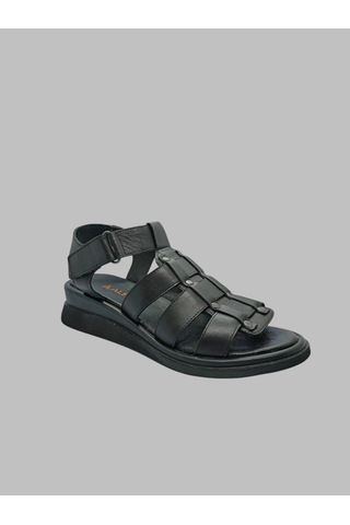 Albini A-10888 Kadın Deri Sandalet Siyah