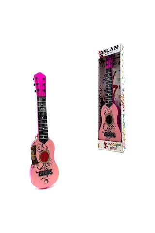 Oyuncak Gitar Metal Telli Ispanyol Gitar Pembe