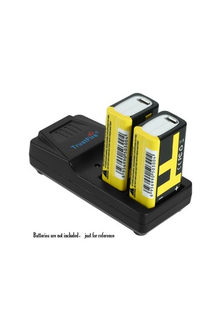 Tenfowee 9v Şarj Edilebilir Pil Şarj Cihazı, 2 Adet Pil İçin, Sabit Akım, Led Göstergesi, Usb Girişli, Ev Ve Seyahat İçin