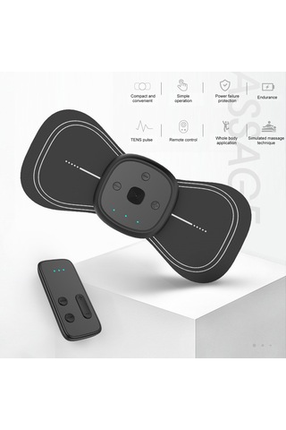 Teltree Taşınabilir Boyun Ve Omuz Masaj Cihazı - 6 Mod, 9 Şiddet Ayarlı, Uzaktan Kumandalı Siyah Masaj Yastığı Siyah