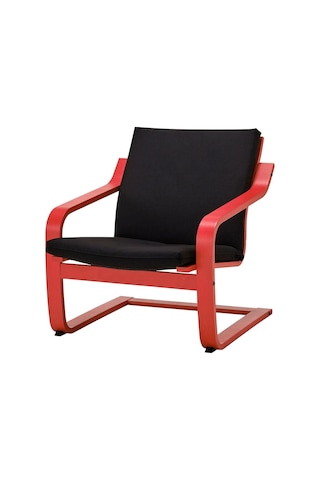 Sallanan Koltuk, Kırmızı-vissle Siyah, Alçak Arkalıklı Siyah