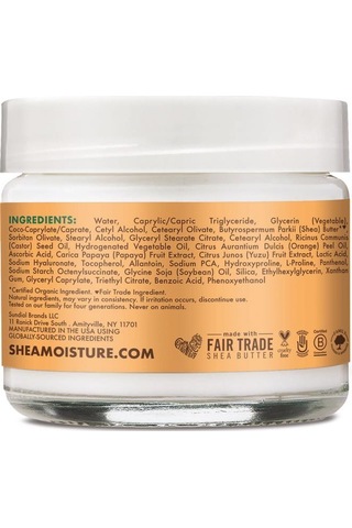 Shea Moisture Papaya & C Vitamini Aydınlatıcı Gece Kremi 57GR