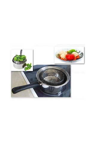 Büro Ev Ofis Mutfağı İçin Metal Katlanır Buharda Pişirme Aparatı Haşlama Sepeti