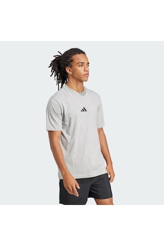 Adidas Essentials Small Logo Single Jersey Erkek Tişört C-adıjf1091e50a00 Gri