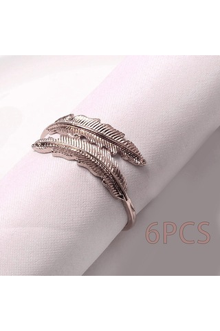 Homyl Tüy Peçete Tokası Demir Western Süsleme Için Gümüş Gümüş