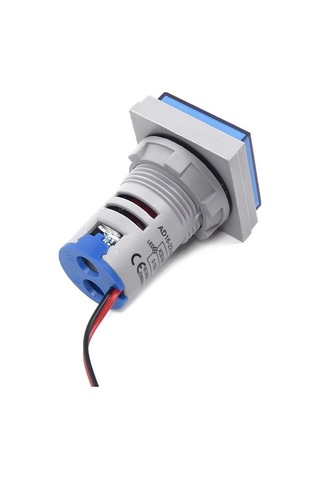 Besthome1 Çift Gösterimli Led Voltaj Akım Ölçer Ac 60-500v 0-100a Kompakt Mavi Ekran Profesyonel Ölçüm Cihazı