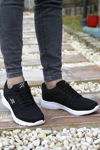 Letao Step Unisex Rahat Hafif Günlük Spor Yürüyüş Sneaker Ayakkabı Siyah - Beyaz