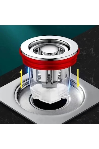 Wc Banyo Yer Sifonu Gider Koku Akış Önleyici Antikoku Çekvalf Tap