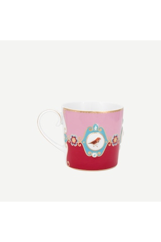 Kırmızı Pembe Porselen Kupa 150 Ml