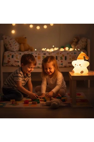Yıldız Figürlü Pofuduk Led Gece Lambası Yumuşak Dokulu Masaüstü Aydınlatma, Çocuk Odası Ve Dekoratif Şar Belirtilmemis