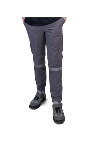 Formteks Kargo Pantolon 16/12 Gabardin Reflektörlü Gri Diğer