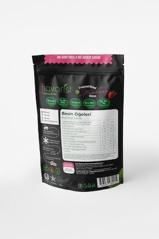 Dondurularak Kurutulmuş Çilek Dilimleri 20 Gram 2'li Paket