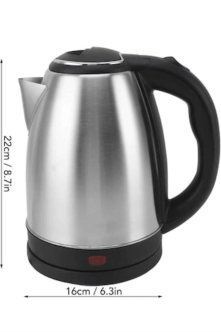 Mey İthalat Su Isıtıcı 220 - 240 V Paslanmaz Çelik Kettle Uzun Ömürlü 2000 Watt