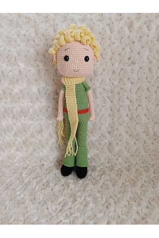 El Yapımı Amigurumi Küçük Prens /oyuncak/hediyelik/koleksiyonluk/sağlıklı Organik Oyuncak 30 Cm