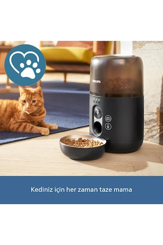 Ayrex 5000 Serisi Kameralı Akıllı Mama Kabı, Öğün Programlama, Kolay Temizlik, Taze Mama, Uygulama İle Bağlantı