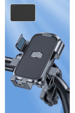 Bisiklet Scooter Atv Poşet Askılıklı Otomatik Tuşlu Motorsiklet Gidon Bağlantılı Telefon Tutucu