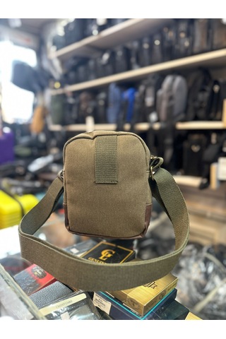 Trg Polo Boss Haki Ön Cepli Ayarlanabilir Çapraz Askılı Unisex Om Haki