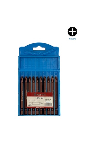 S2 Ph2 Bits Uç 75 Mm 10'lu Yıldız Uç Seti Vidalama İşlemlerinde Maksimum Dayanıklılık