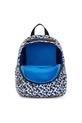 Kipling Kıplıng Delia Mini Küçük Boy Sırt Çantası Desenli Curıous Leopard Beyaz