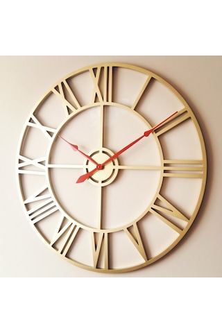 Roma Rakamlı Duvar Saati Ahşap