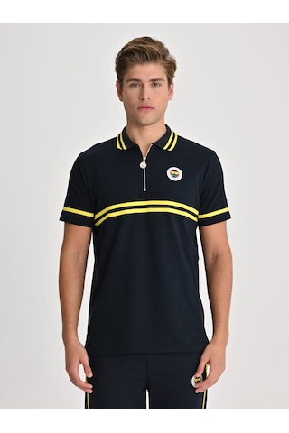 Fenerbahçe Tribün Sarı Lacivert Erkek Polo Tshirt Fb Laci Yeni