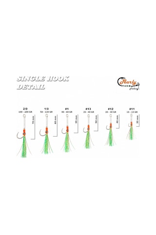 Pearly Team Fishing - Sıngle Hook 20gr - 30gr Beyaz - 929837926