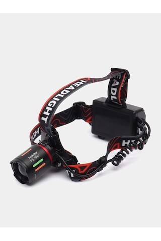 Ps-2910 Şarjlı Profesyonel Zoomlu Kamp Avcı Balıkçı Kafa Lambası Feneri Çok Renkli