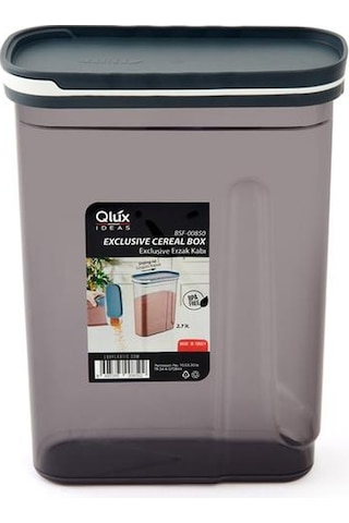 Qlux Exclusive Erzak Kabı - 2,7 Lt Antrasit