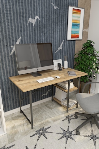 Raflı Ofis Çalışma Masası