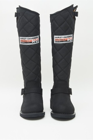 Harley Davidson Bayan Çizme 025G100074 Black Nubuk