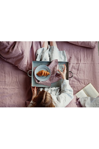 Keten Pastel Pembe Peçete Seti 2'li Pembe