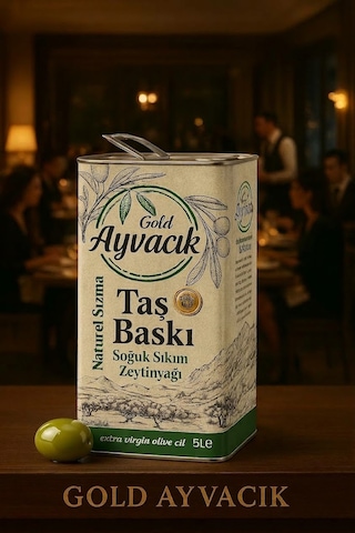 Gold Ayvacık Yeni Sezon Soğuk Sıkım Sızma Erken Hasat 4 5l Zeytinyağı