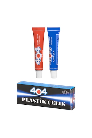404 Plastik Çelik Yapıştırıcısı 41 Gr İkiz Tüp Yapıştırıcı