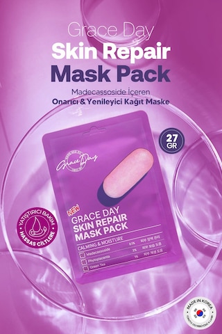 Grace Day Hassas Ciltler İçin Bariyer Onarıcı Kağıt Maske Grace Day Skin Repair Mask Pack