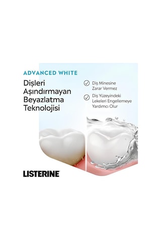 Advanced White Hafif Tat Ağız Bakım Suyu 1000 Ml X2+cam Bardak Hediyeli