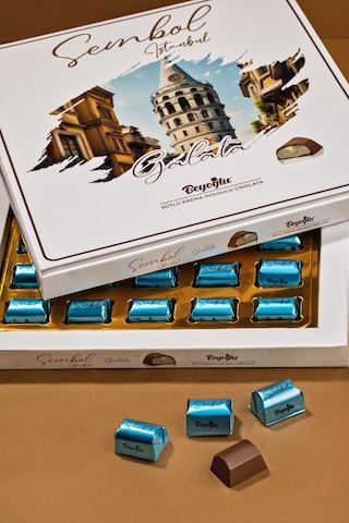 Beyoğlu Sembol Istanbul Hediyelik Çikolata Sütlü Krema Dolgulu 300gr.
