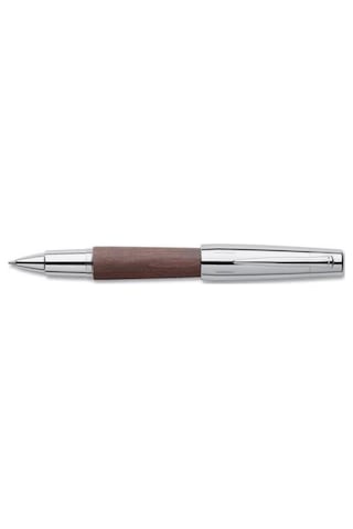 Faber Castell Faber-castell E-motion Krom / Ahşap Roller Kalem Koyu Kahverengi 148215 Kahverengi