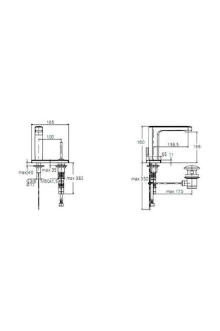 Ideal Standard Simply İki Delikli Lavabo Bataryası - A4479aa- Krom