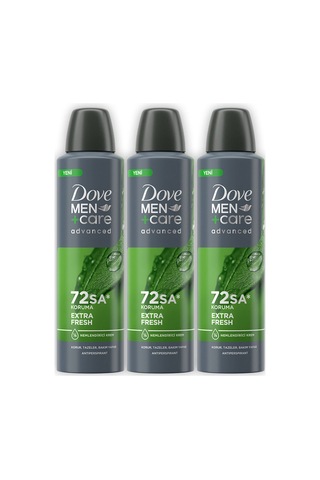 Men +care Advanced Erkek Deodorant 72 Saat Koruma Extra Fresh 150 ML X3