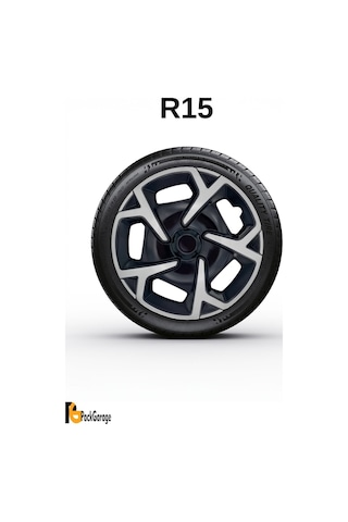 Hyundai İx55 15'' İnç Jant Kapağı 4 Adet Siyah Gri C104