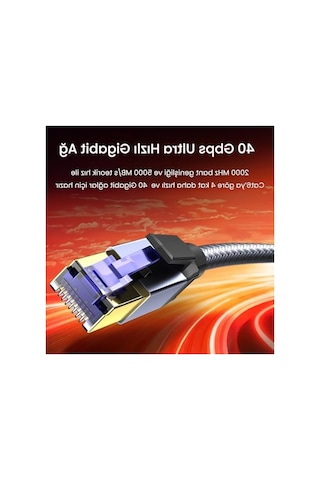 40gbps Gigabit Ethernet Ağ Kablosu, 2 Metre Uzunlukta Hızlı Bağlantı
