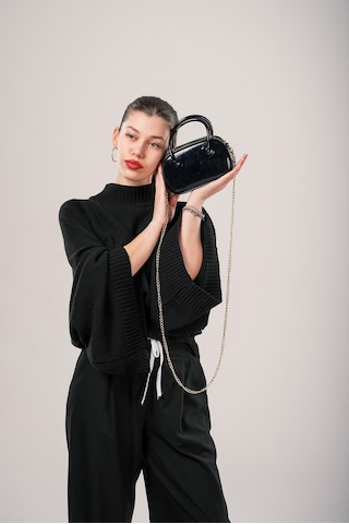 Ççs Kadın 17787 Omuz Ve El Çantası Siyah